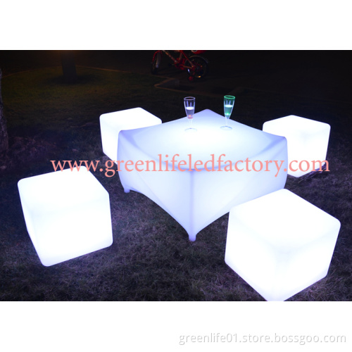 Rechargeable LED Furniture, LED Coffee Table, Bar Tables
